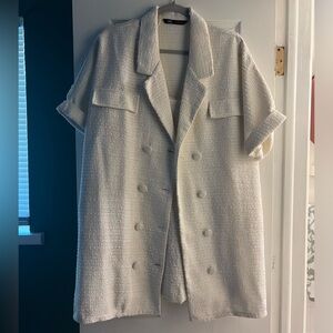 Zara two piece dress and shirt jacket